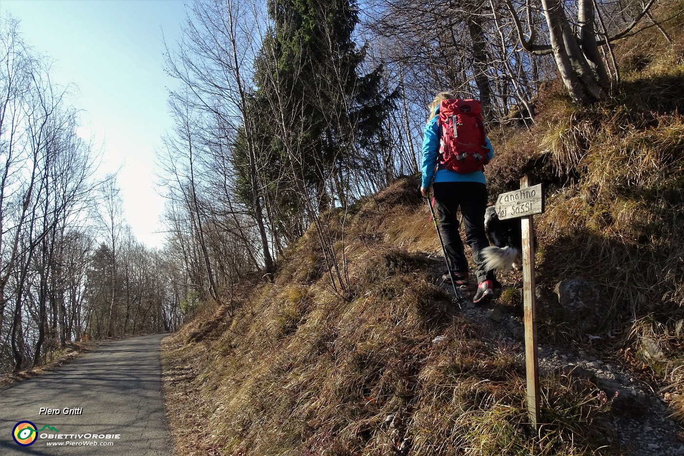 12 Partenza del sentiero del 'Canalino dei sassi' (1100 m).JPG